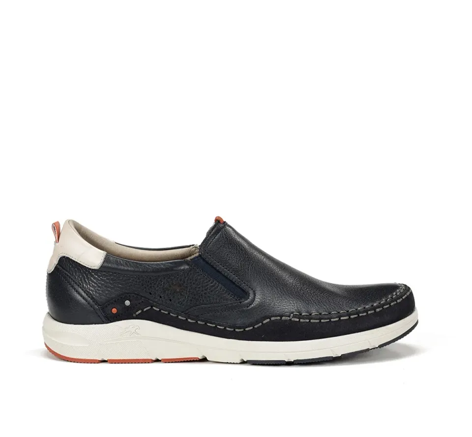 Fluchos Kai F1985 slip-on uomo blu pianta larga