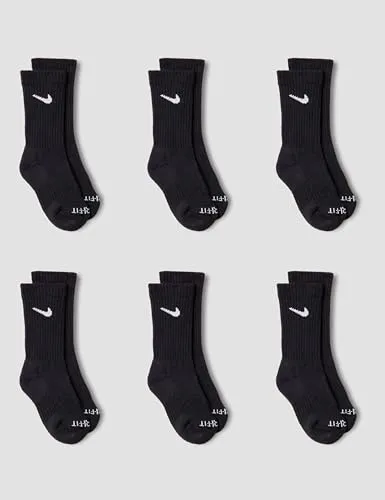 Nike calzini corti bambini 4-5 anni nero 6 paia