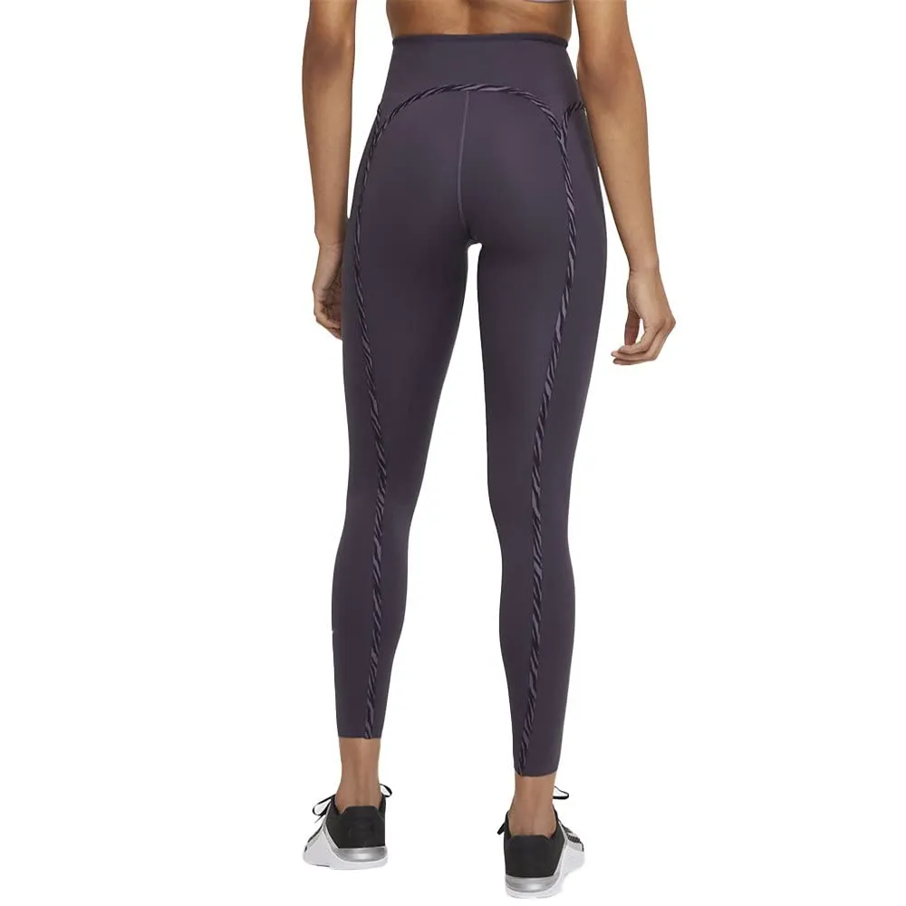 Nike One Luxe Icon Clash leggings S Dark Raisin