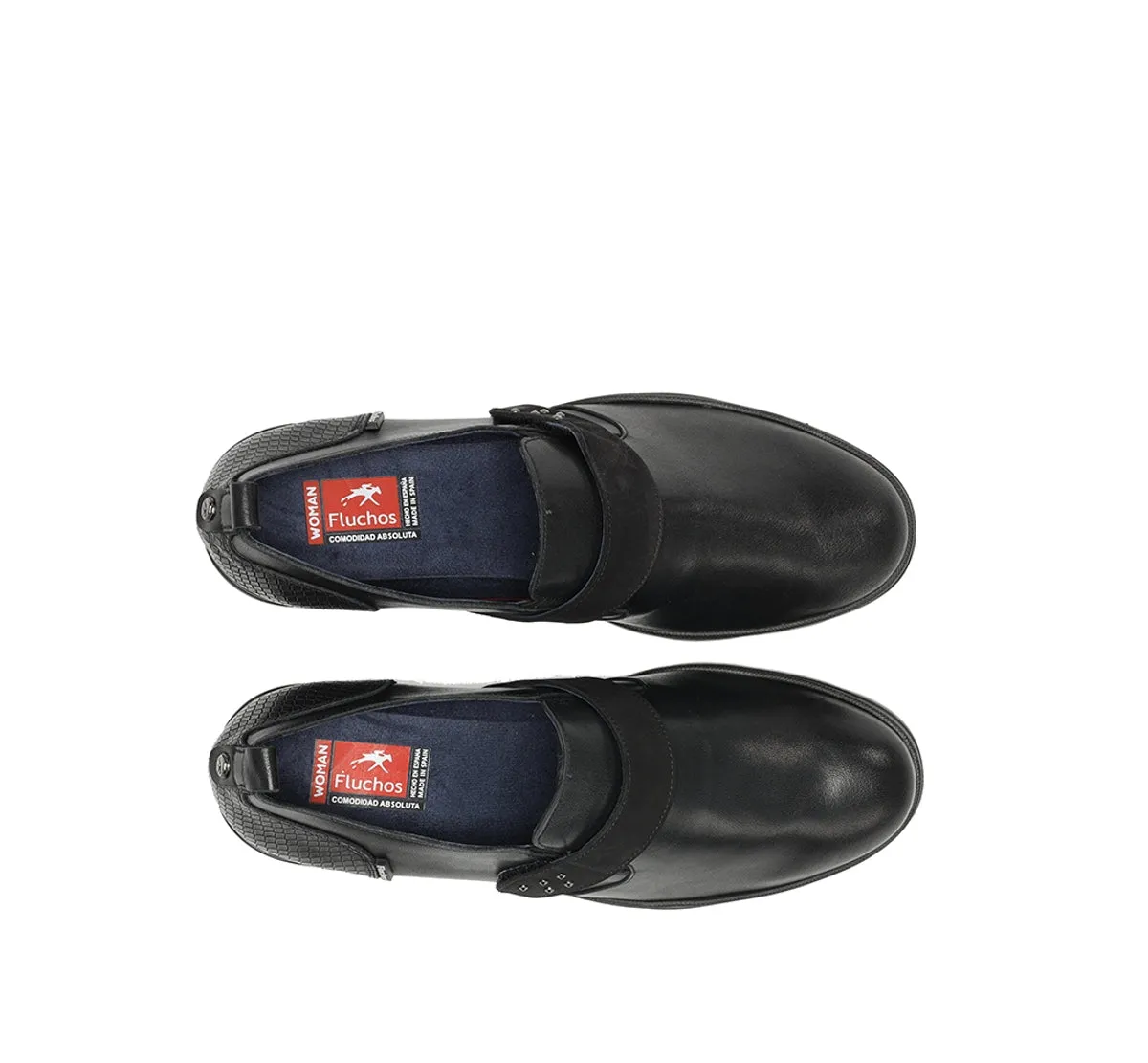 Fluchos Fugaz F2112 slip-on donna nere platform