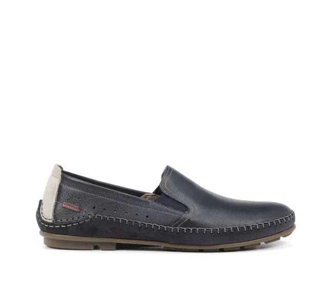 Fluchos Dorian F1174 mocassini uomo blu comfort