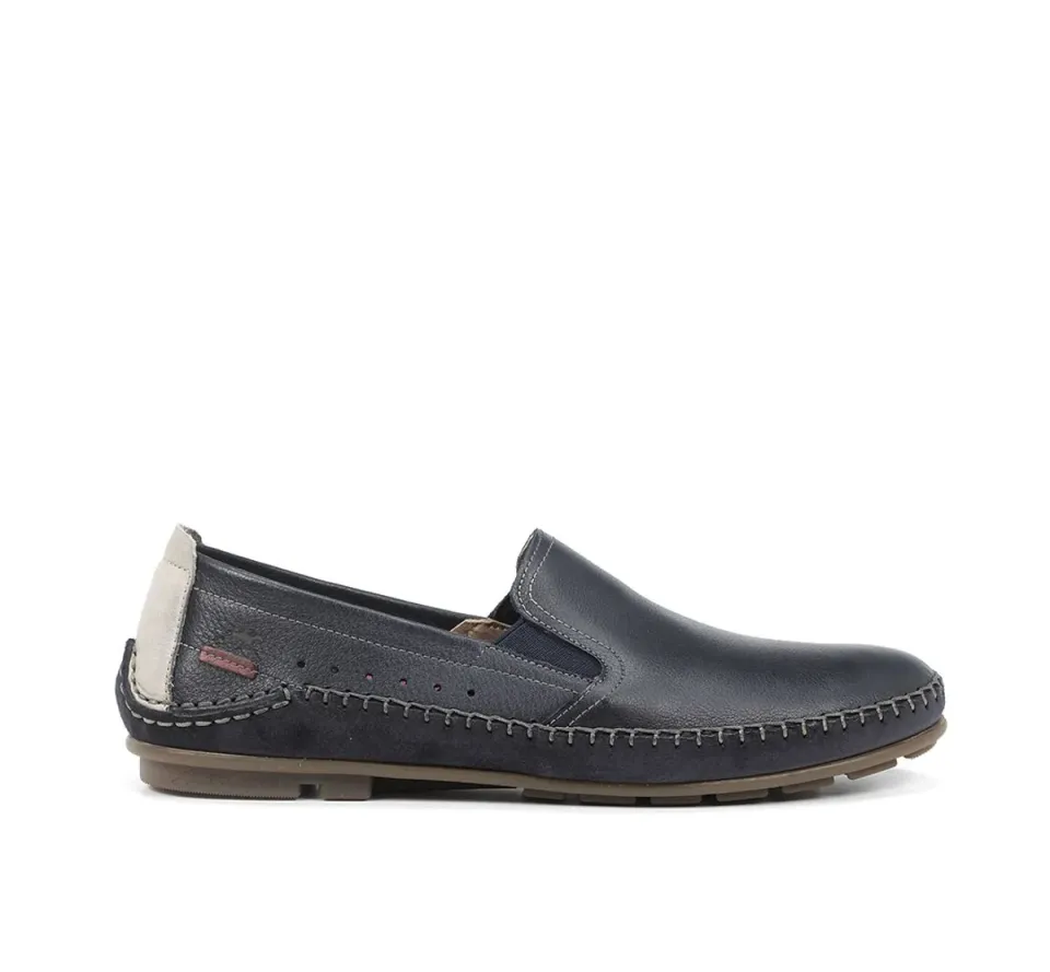 Fluchos Dorian F1174 mocassini uomo blu comfort