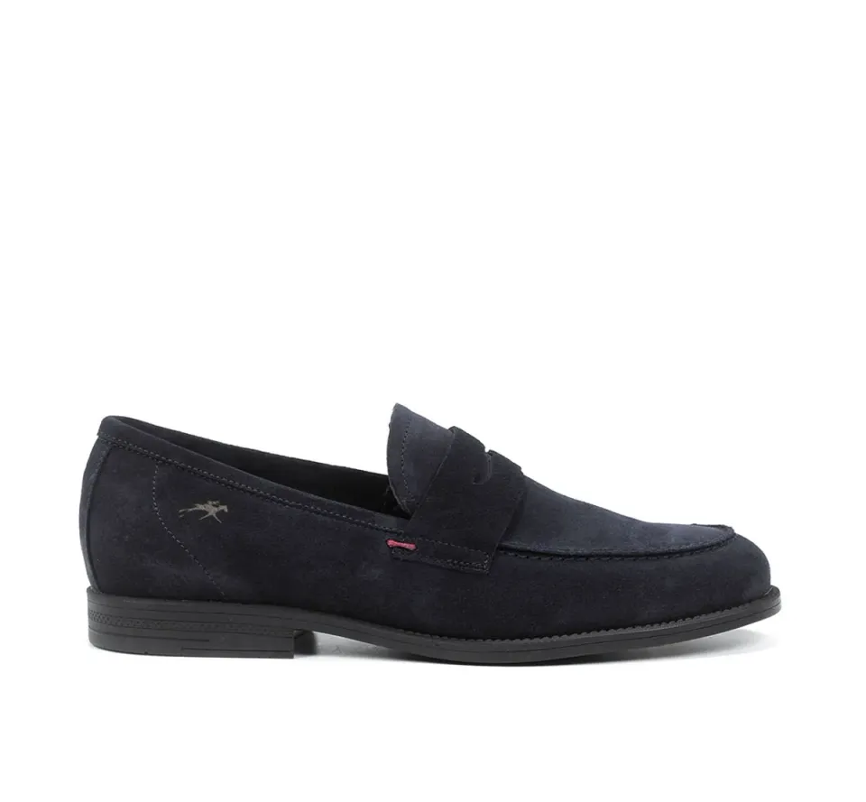 Fluchos Henri F0824 mocassino blu pelle uomo