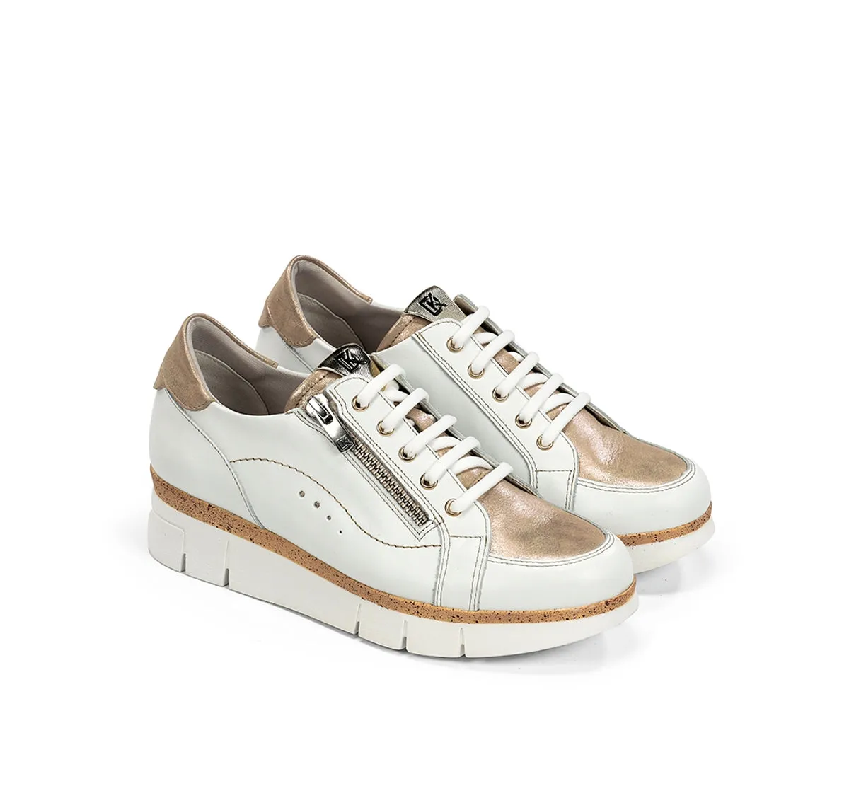 Dorking India D9301 sneakers donna oro dettaglio welt