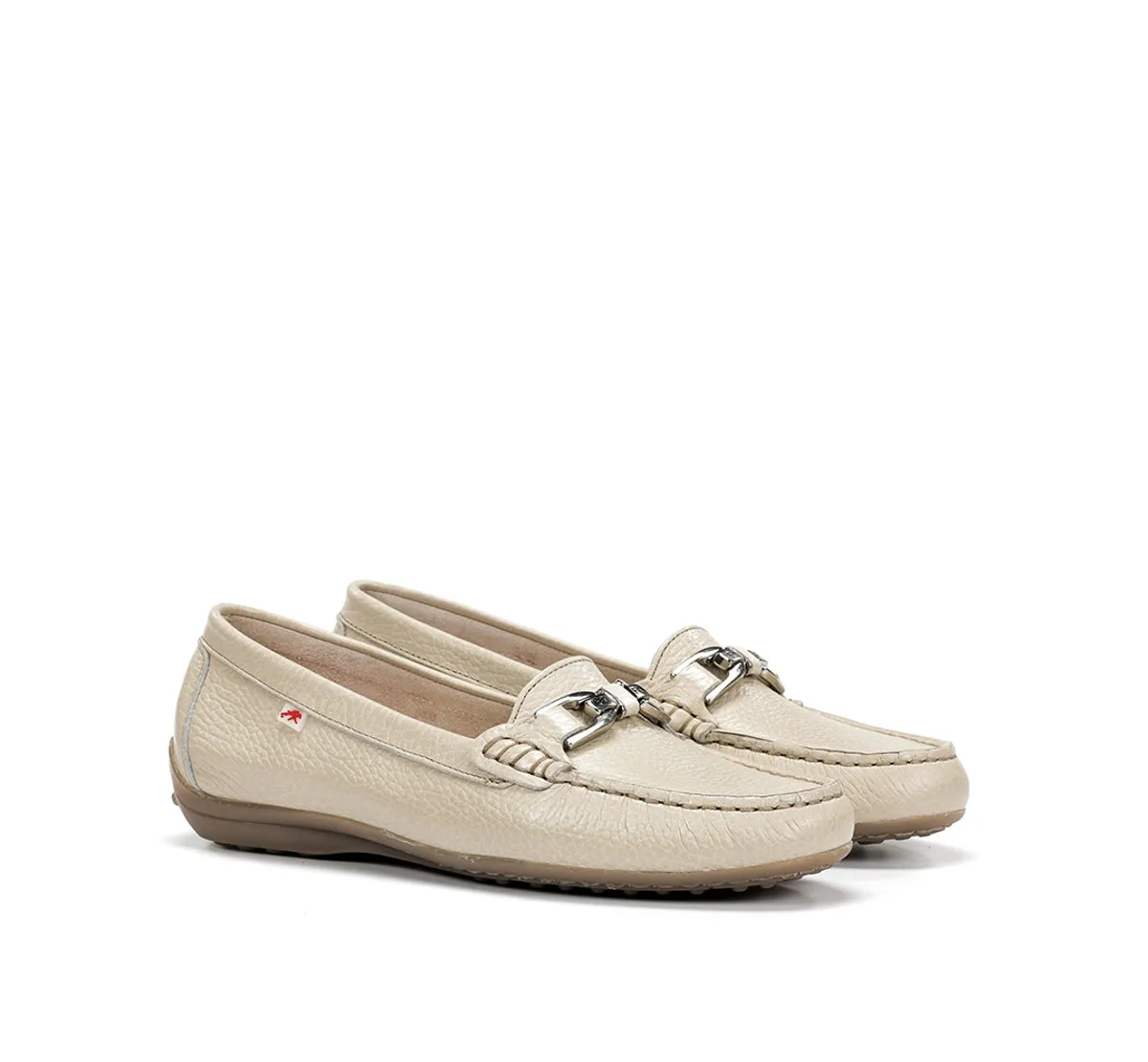 Fluchos Bruni F0804 mocassini donna taupe pelle