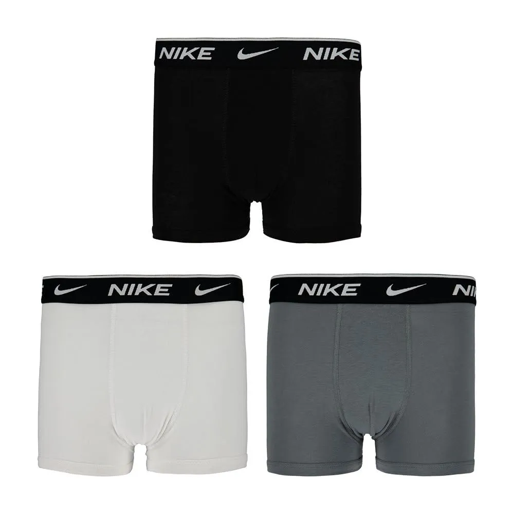 Nike Everyday boxer bambino nero cotone stretch pacco da 3