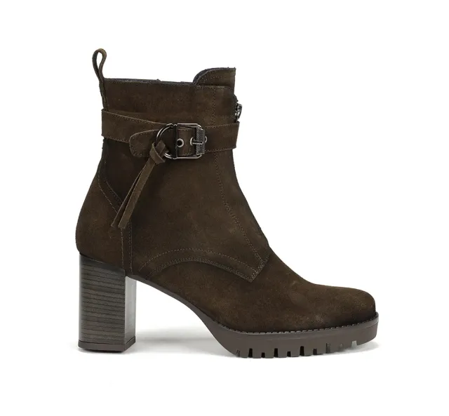Fluchos Evie D9163 stivaletto donna verde con plateau
