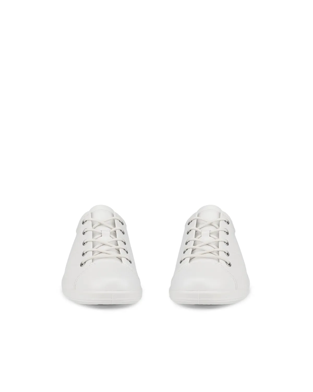 Ecco Soft 2.0 Lace Sneaker Donna Bianco Pelle