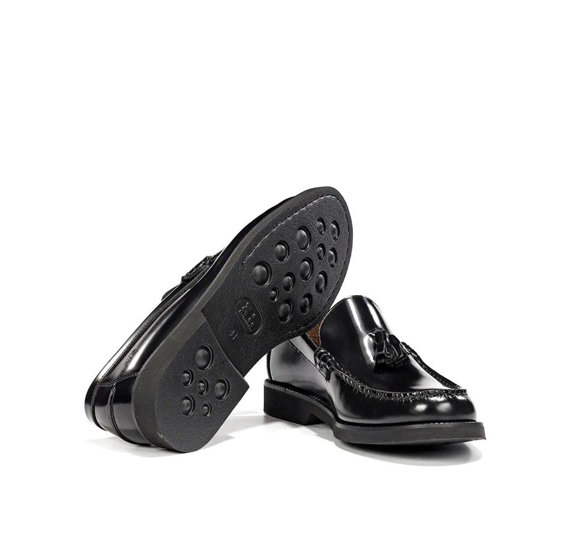 Fluchos Stamford F0047 mocassini uomo neri pelle