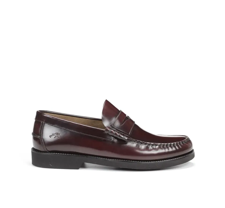 Fluchos Stamford F0047 mocassino bordeaux uomo pelle