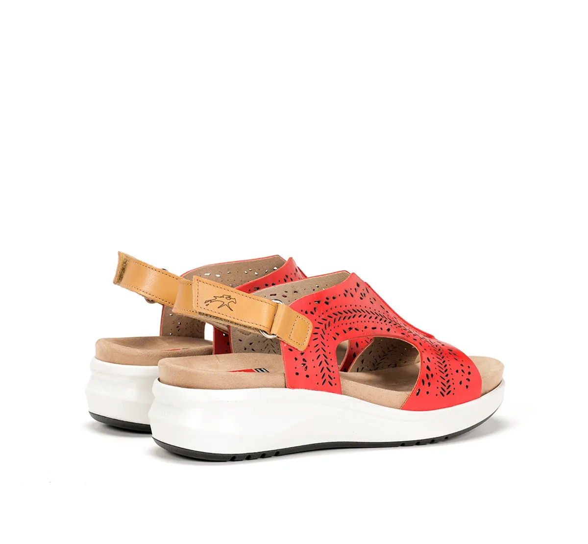 Fluchos Yagon F1481 sandali donna rossi classici