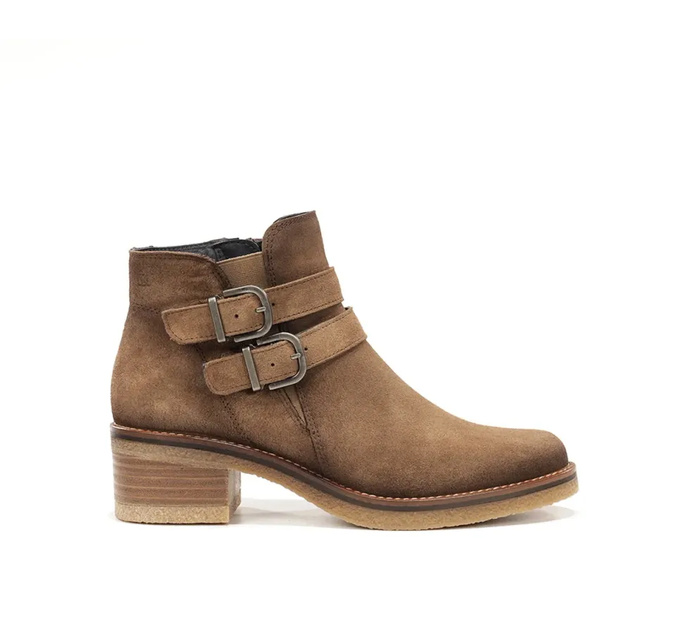 Fluchos Dorking Lucero D9741 stivaletti donna marrone crepe