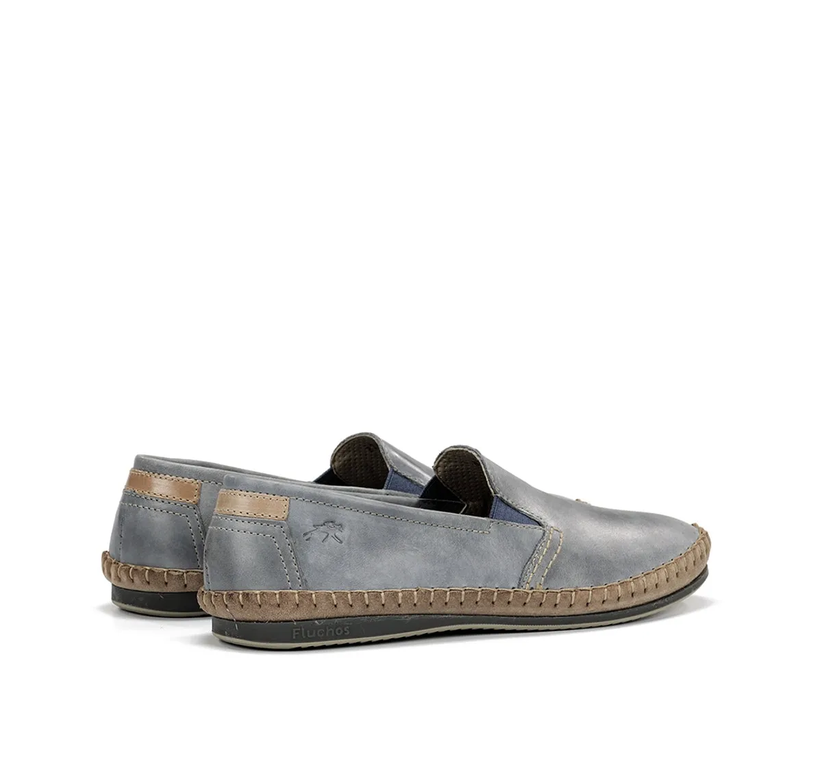 Fluchos Bahamas 8264 mocassini uomo blu senza lacci