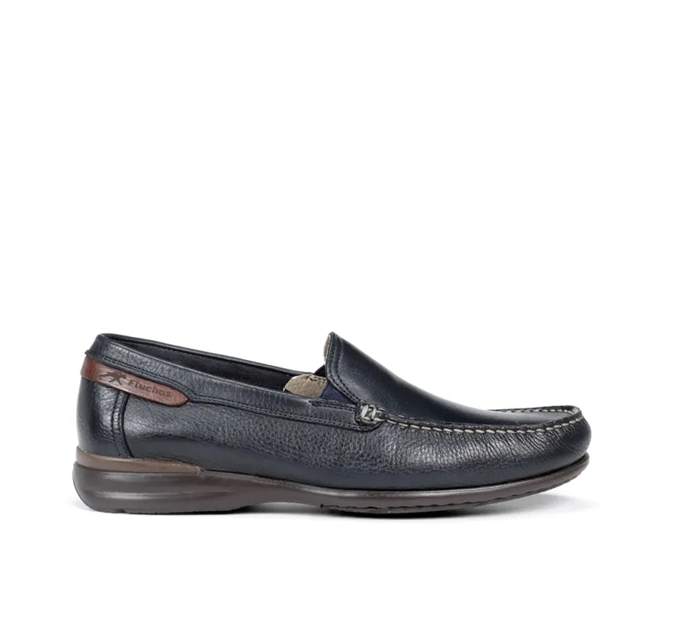 Fluchos Orion 8682 Mocassini Uomo Blu in Pelle
