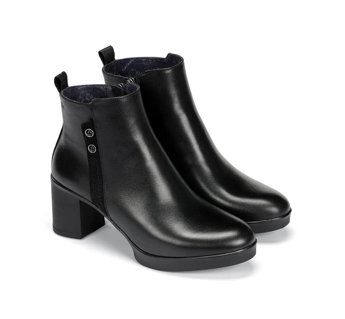 Dorking Elite D9423 stivaletti donna neri con tacco