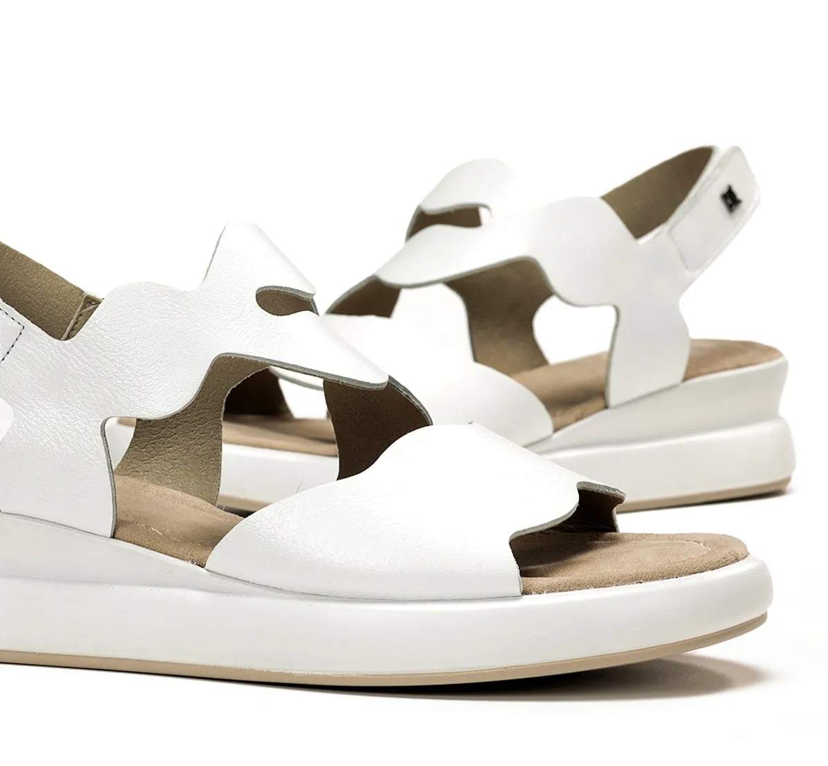 Dorking Slam D9290 sandali donna bianco fibbie