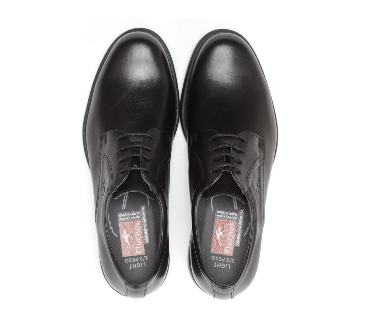 Fluchos Simon 8466 scarpe uomo nere pelle leggera