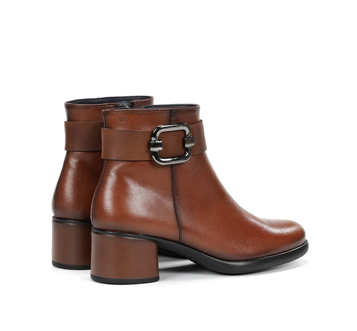 Fluchos Macy D9369 tronchetti donna marroni tacco