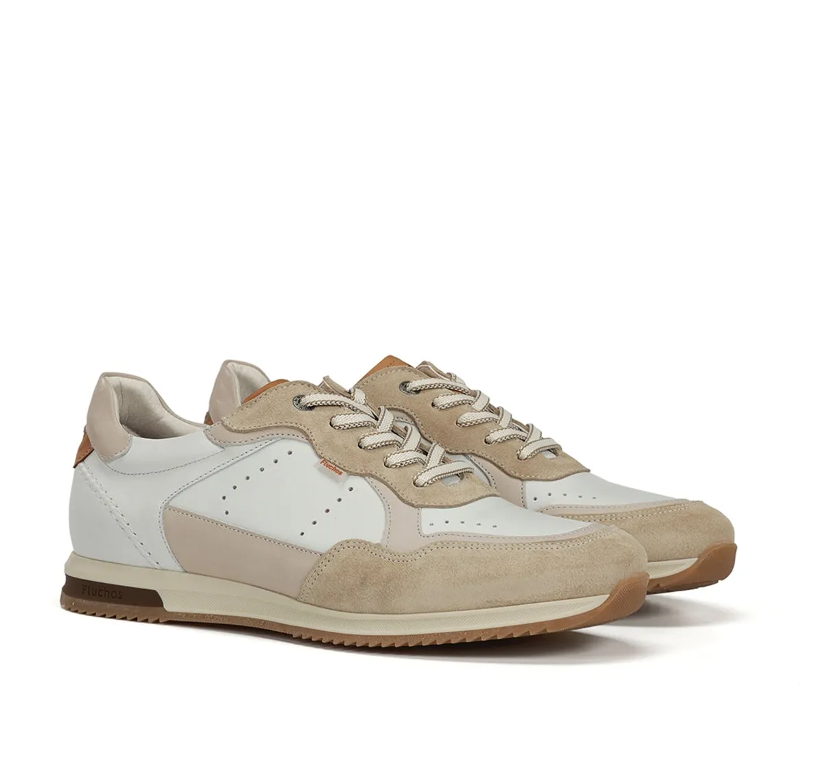 Fluchos Samir F2414 sneakers uomo beige tessuto