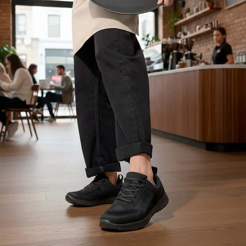 Suecos Stabil Black scarpe da lavoro nere antiscivolo