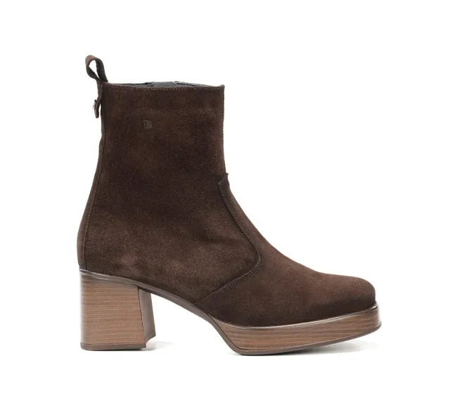 Dorking Cristel D9157 stivaletti donna marrone con platform