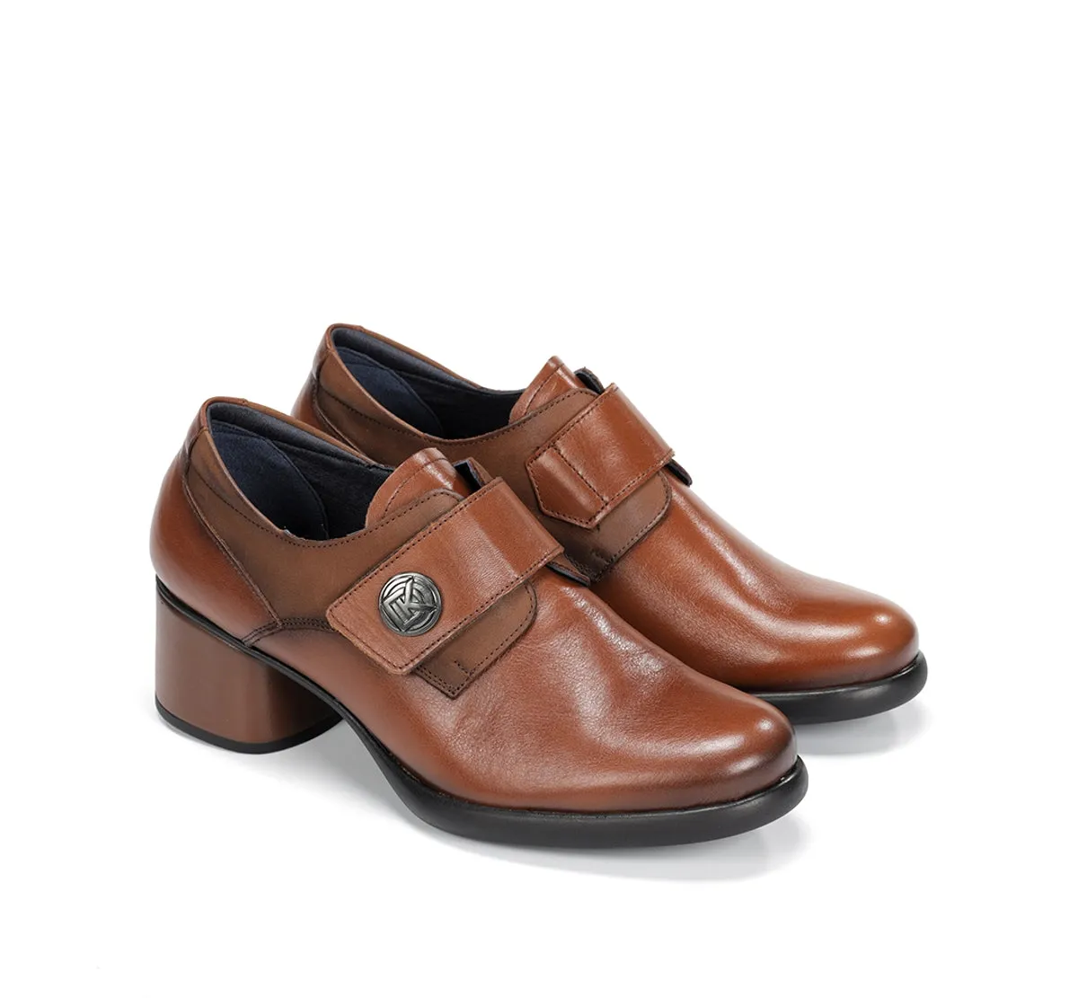 Fluchos Macy D9375 scarpe donna marrone tacco comodo