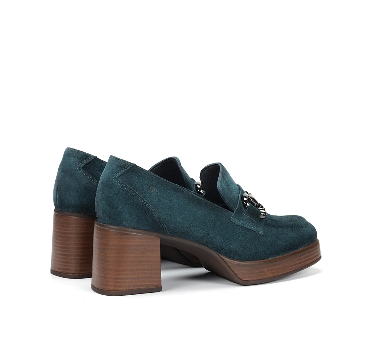 Fluchos Cristel D9155 mocassini blu donna plateau
