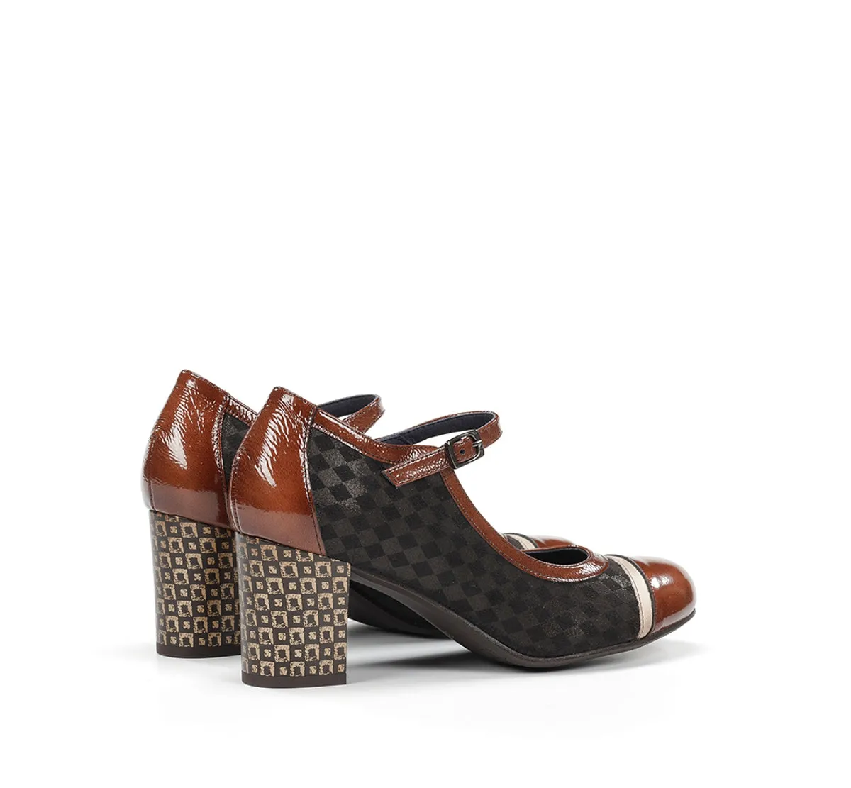 Dorking Rodin D8669 Scarpa Marrone Donna Fibbia Caviglia