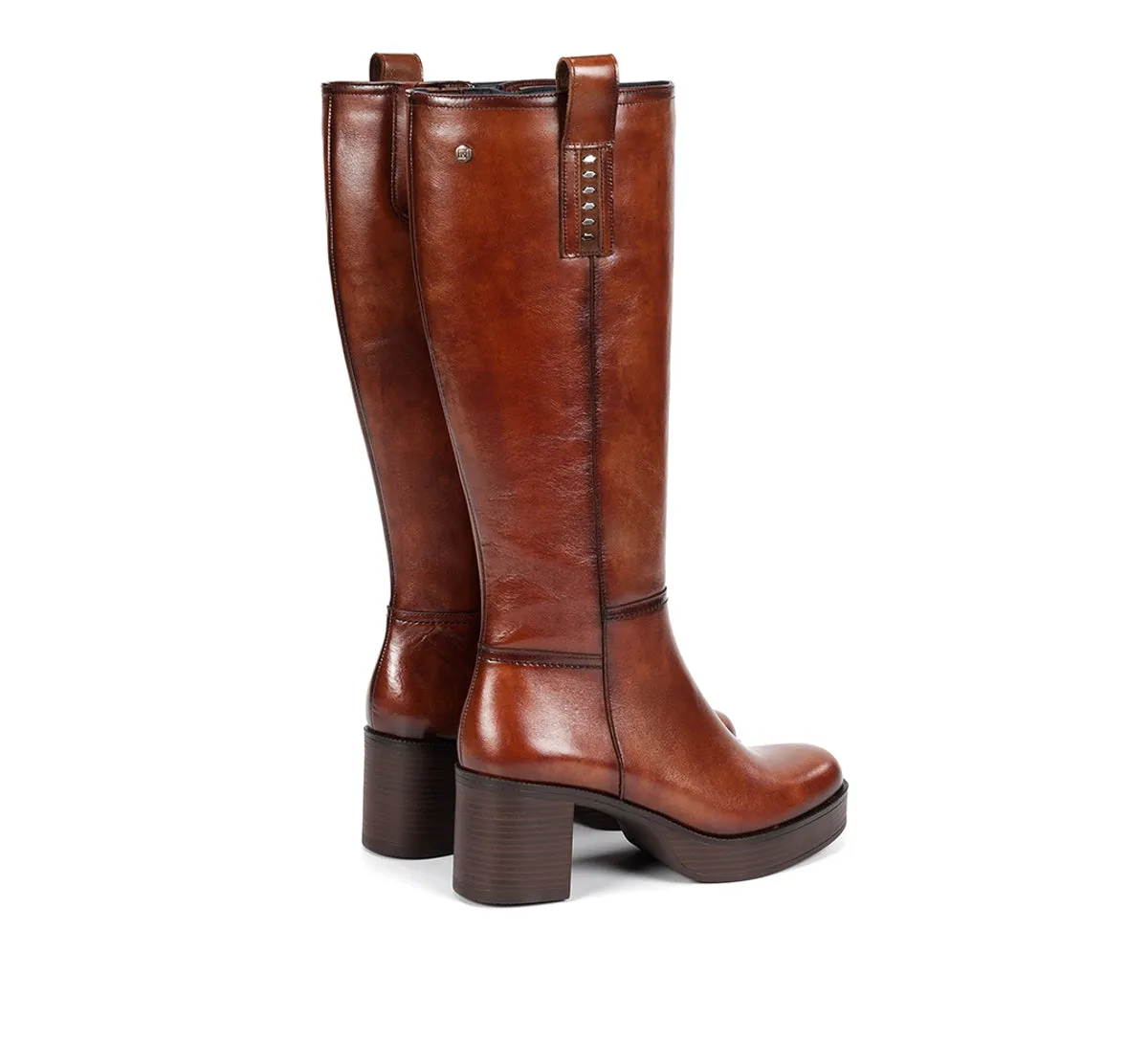 Fluchos Bowy D9592 stivaletto marrone tacco alto