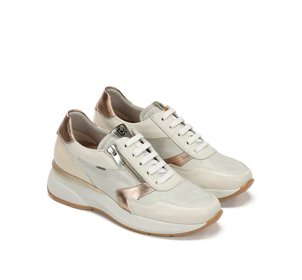 Fluchos Flix D9673 sneakers bianche donna con zeppa