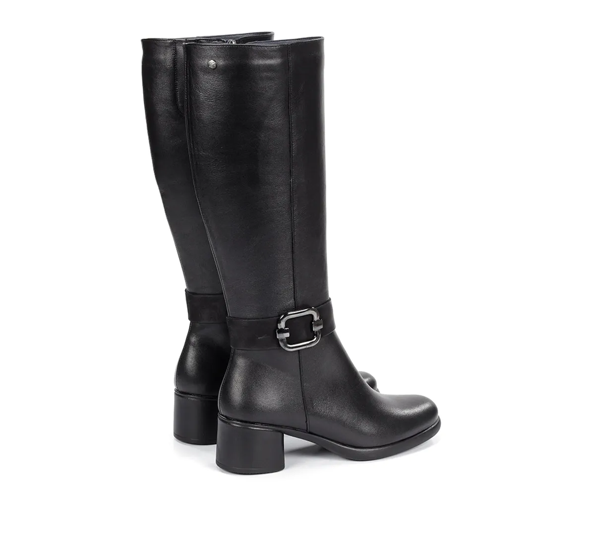 Fluchos Macy D9374 Stivali Donna Neri Tacco Medio