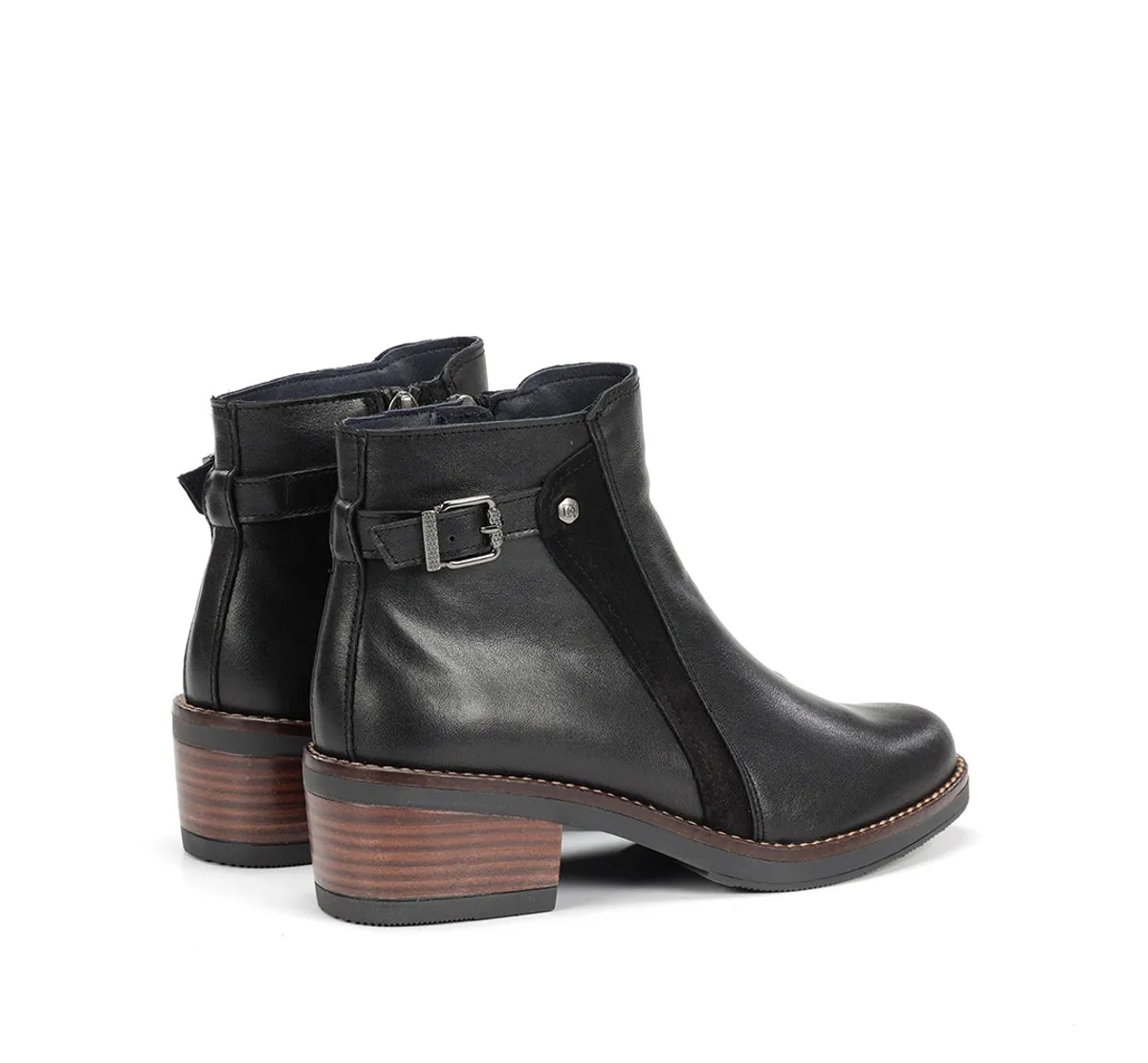 Fluchos Layla D9547 stivaletti donna neri pelle