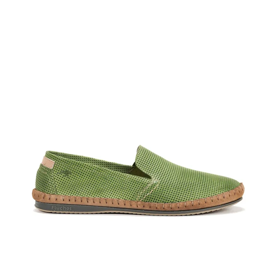 Fluchos Bahamas 8674 mocassini uomo verdi estivi