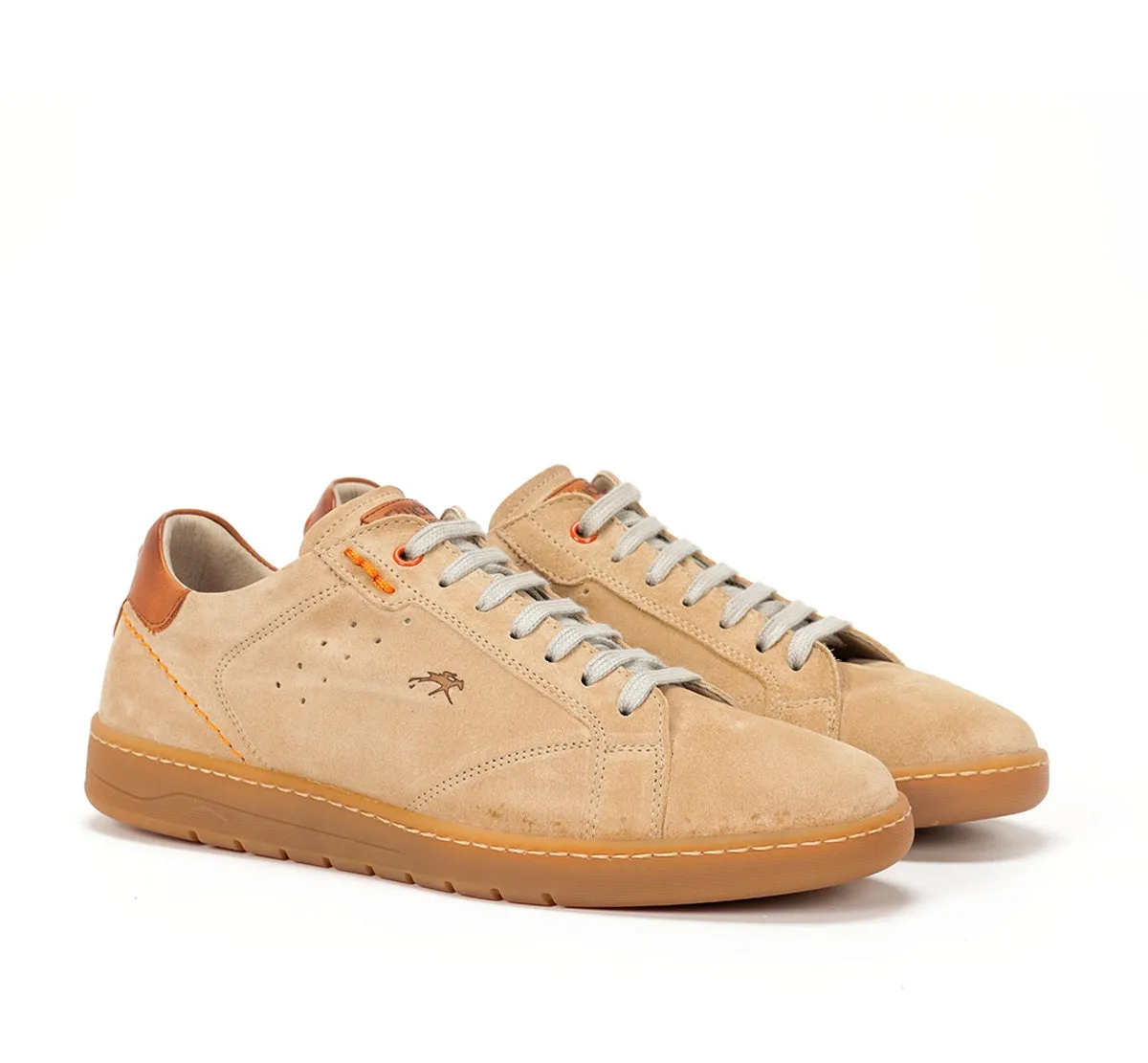 Fluchos Leo F1727 Sneakers Uomo Taupe Suola Caramello
