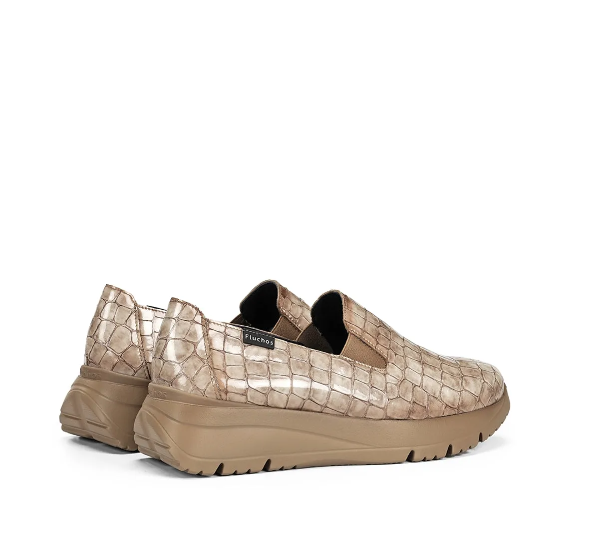 Fluchos Eira F2159 slip on donna tortora casual