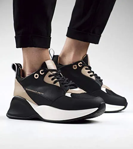 Alexander Smith London Eye Black Nude sneakers donna 50mm