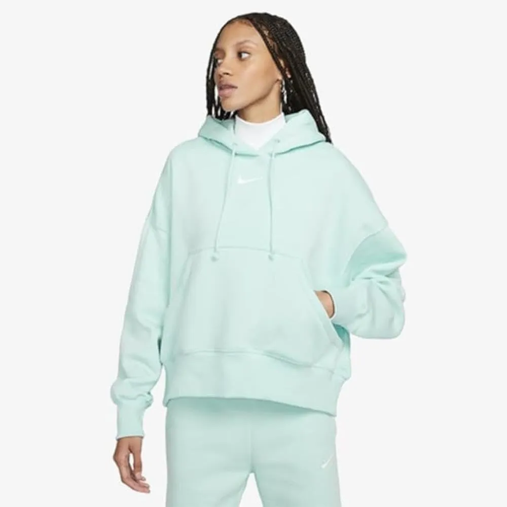 Nike Phoenix Fleece felpa cappuccio donna L nera