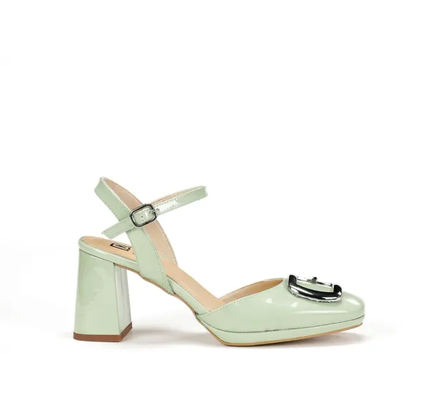 Fluchos Karla D9264 sandali donna verdi tacco