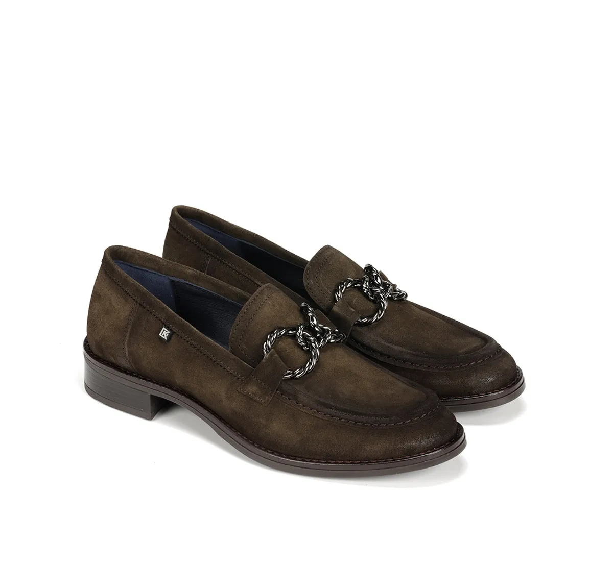 Fluchos Harvard D9117 mocassini donna verdi