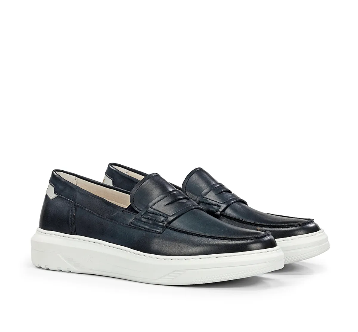 Fluchos Boston F2224 mocassini uomo blu