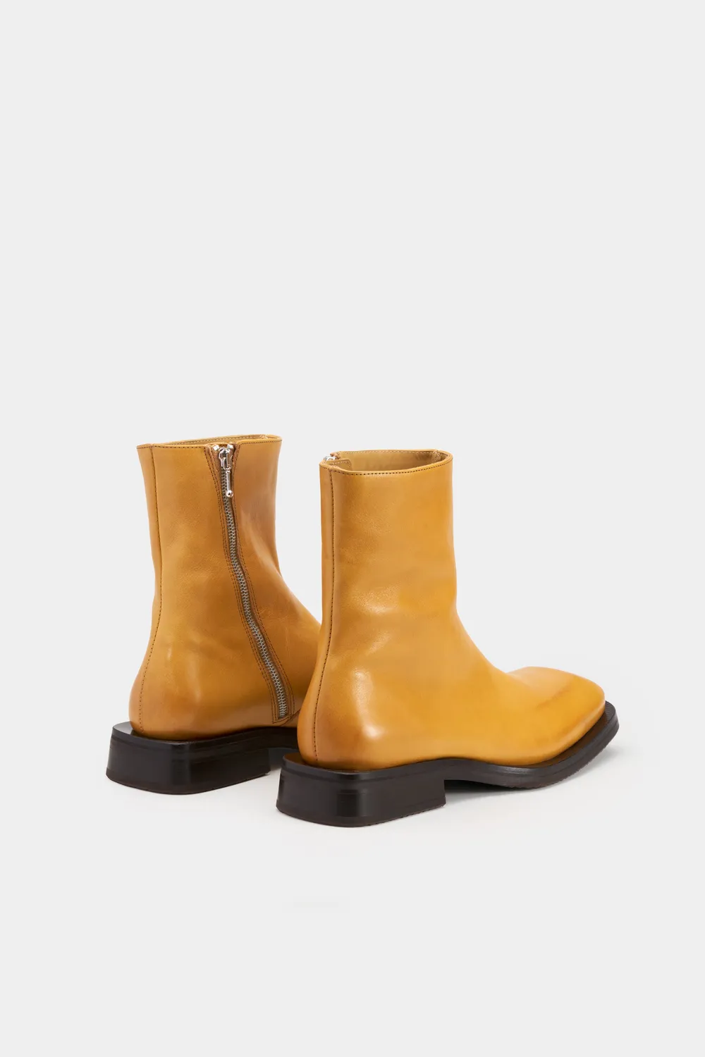 Eytys Piston stivali pelle marrone zip