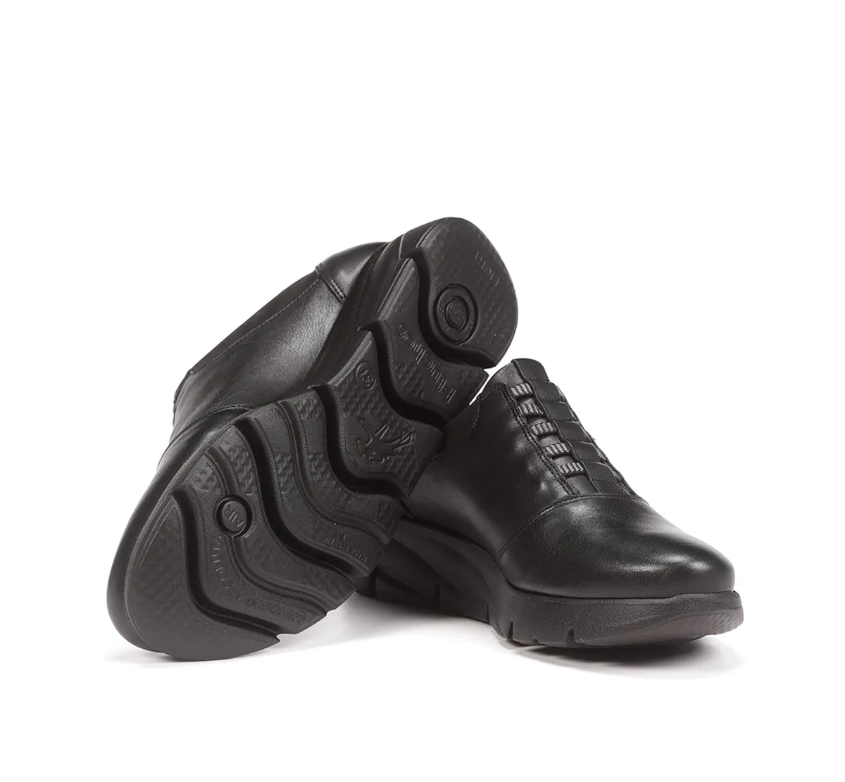 Fluchos Bona F1357 scarpa donna nera con zeppa