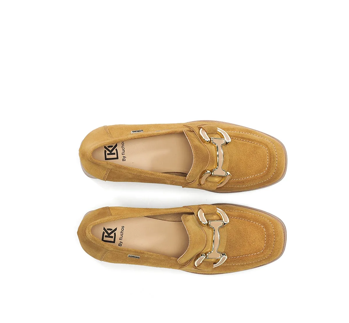 Fluchos Cristel D9232 mocassini donna marrone pelle