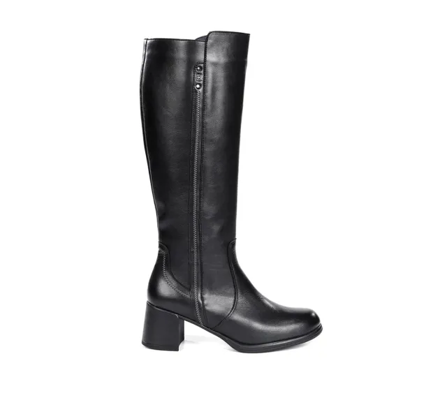 Fluchos Frixe D9820 tronchetti donna neri tacco
