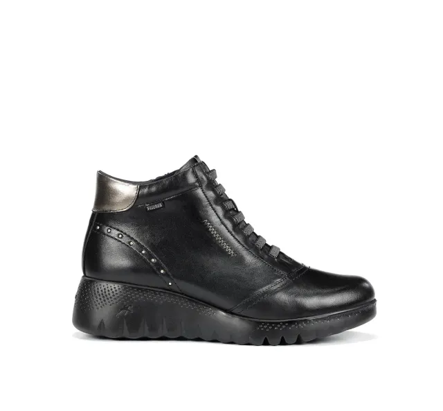 Fluchos Live F2246 Tronchetti Donna Neri con Zeppa