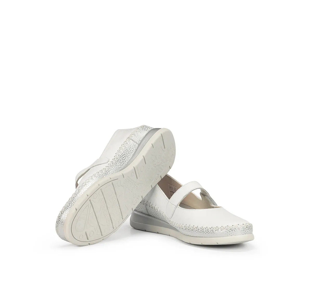 Fluchos Sella F2146 scarpe donna bianche zeppa leggera