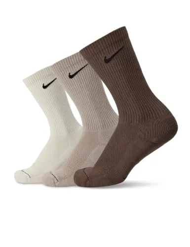 Nike Elevated Crew calzini 3 paia L marroni cotone