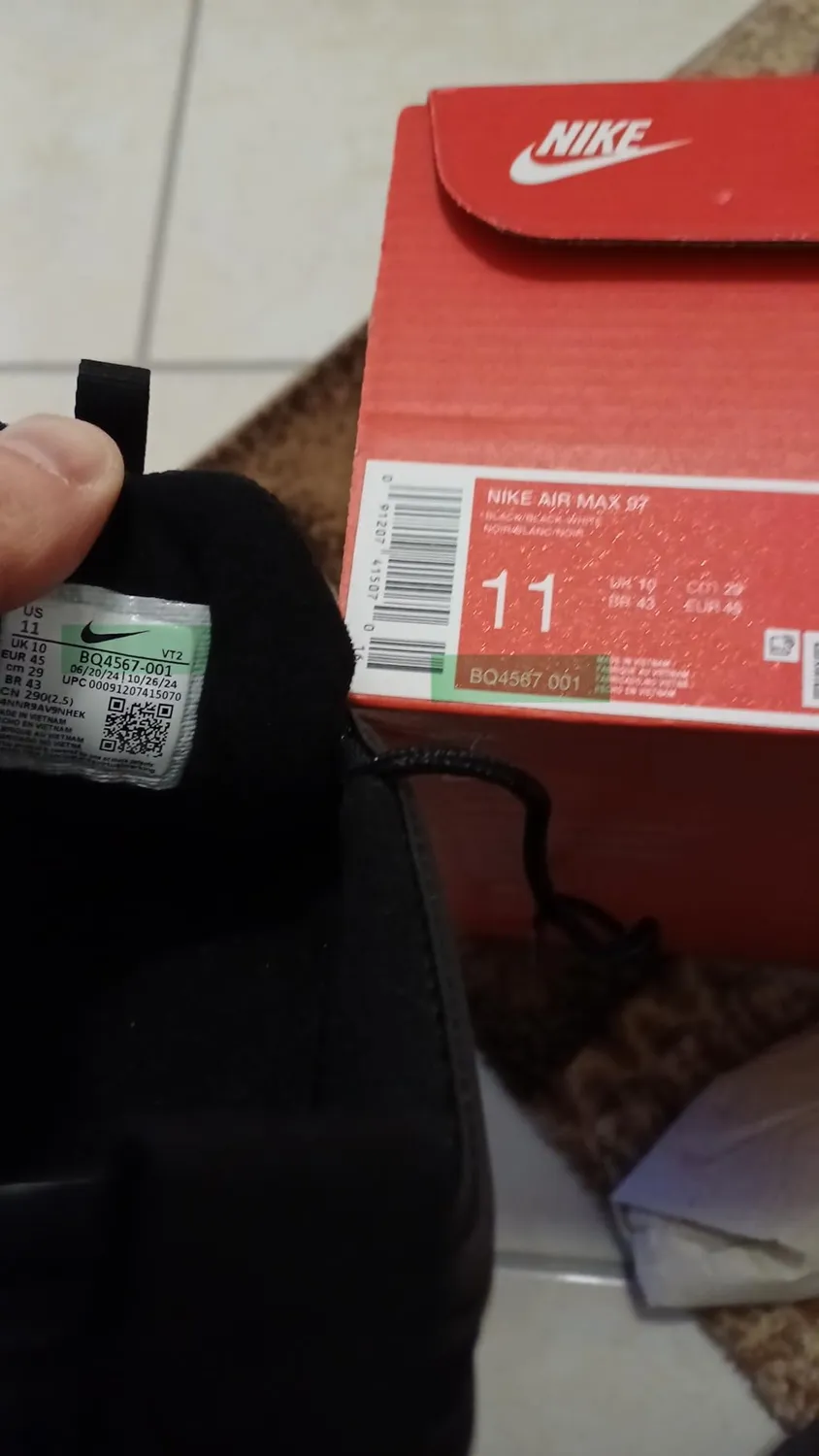 Nike Air Max 97 sneakers uomo argento 42