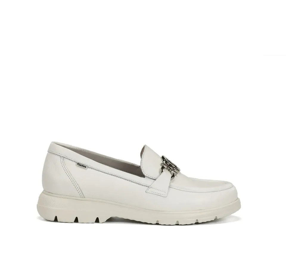 Fluchos Gladis F2282 mocassini donna bianchi comodi