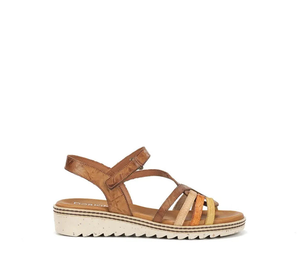 Fluchos Espe D9113 sandali donna marrone fibbia
